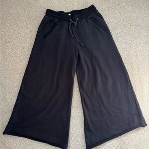 Kids Black Wide-Leg Pants